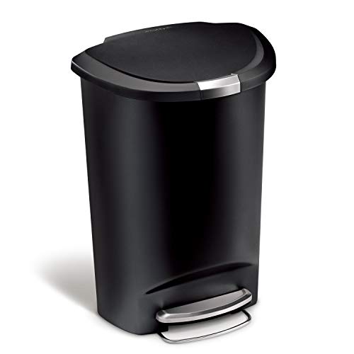 simplehuman 13 Gal Semi-Round Step Trash Can