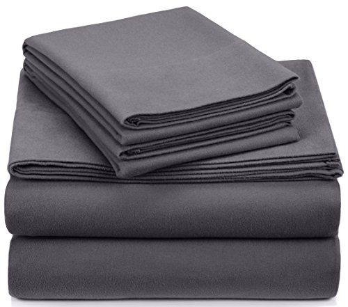 Pinzon Signature Cotton Heavyweight Velvet Flannel Sheet Set